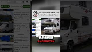 Günstige gebrauchte Wohnmobile ab 2500 Euro wohnmobil campervan shorts [upl. by Halimaj824]