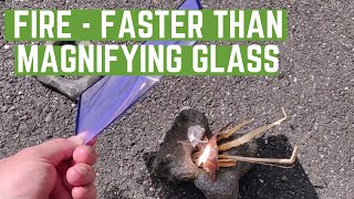 How to Start a Fire with Sunlight  Fresnel Lens Better than Magnifying Glass [upl. by Berget]