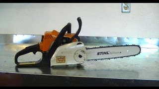 How To Install A More Robust Bar amp Chain On A Stihl Ms180 170 018 017 Chainsaw [upl. by Atikel232]