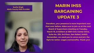 Marin County IHSS Bargaining Update 3 [upl. by Job]