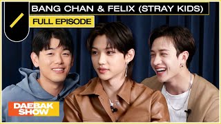 Stray Kids Bang Chan and Felix Catch Up with Eric Nam  DAEBAK SHOW S2 EP1 [upl. by Golden579]