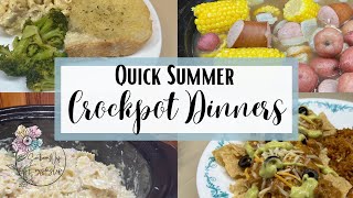 DELICIOUS CROCKPOT MEALS that won’t heat 🥵 your house up [upl. by Alegnatal]