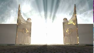 heavens golden gates opening to an ethereal light on a cloudy background EkMlbl0eg [upl. by Lange261]