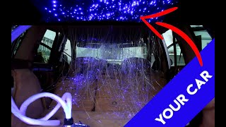 Install STAR LIGHT in Your Car 1000 Pcs 32W LED Fiber Optic Light Star [upl. by Gifferd348]