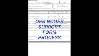 OER and NCOER Support Form Process Explained [upl. by Dahsraf]