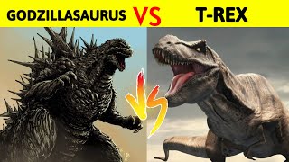 TRex Vs Godzillasaurus  क्या होगा जब Godzillasaurus का मुकाबला Dinosaur का king T Rex से हो [upl. by Parrnell795]