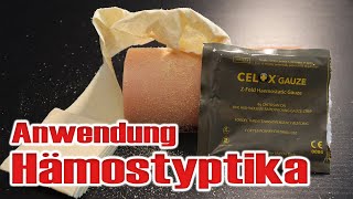 Blutstillung mit Hämostyptika  Sanitäter Basics [upl. by Lehrer339]