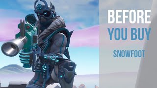 Before You Buy  SnowFoot  Fortnite Skin Review [upl. by Nelda818]