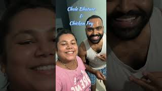 Chole bhature and chicken fry music subscribe youtubeshorts ytshorts shorts [upl. by Eniahs295]