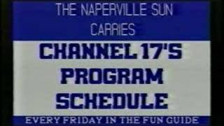 NCTV Channel 17 Naperville IL Program Schedule 41189 Jones Intercable [upl. by Swope]