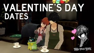 Persona 5  All Valentines Day Dates ENGLISH [upl. by Aninnaig]