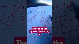 The sum of squares of cosk×pin maths olympiad rolles theorem  veritasiummind your decision [upl. by Marucci694]