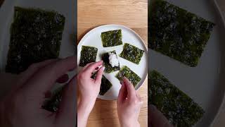 Easy Plantbased Sushi Bites  quick vegan sushi recipe vegansushi [upl. by Allisurd]