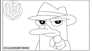 Perry the Platypus colouring page [upl. by Adas]