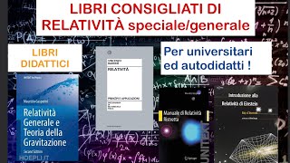 Libri di RELATIVITÀ specialegenerale per universitari ed autodidatti [upl. by Diego430]