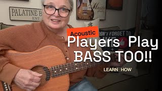 BRING ON THE BASS  Acoustic Guitar TIPS  Learn Four Methods Improve Style Fender Highway [upl. by Orfield6]