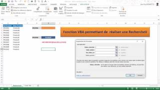 Excel VBA  Comment créer sa fonction RechercheV Perso [upl. by Icat]