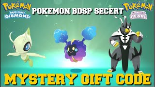 NEW SECRET MYSTERY GIFT CODE IN POKEMON BRILLIANT DIAMOND AND SHINING PEARL [upl. by Yhtommit]