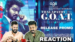 The GOAT Release PROMO Reaction  Thalapathy Vijay Venkat Prabhu Entertainment Kizhi [upl. by Nordine]