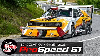 new Audi S1 Pikes Peak quattro PROSPEED  Niki Zlatkov  Hill Climb Gasen 2023 [upl. by Oakman]