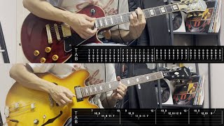 Reptilia  The Strokes Guitar Cover amp TAB Tutorial [upl. by Neltiak]