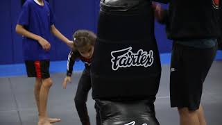 Kids Heavy Bag Drills  Extreme MMA [upl. by Rosenzweig]