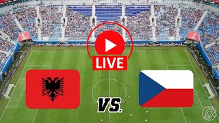 LIVE🔴 Albania vs Czech UEFA Euro Qualification Group 5 livescore Česká  Shqipëria [upl. by Ayrad]