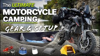 The Ultimate Motorcycle Camping Gear Setup [upl. by Osrit454]