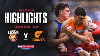 Brisbane Lions v GWS Giants Highlights  Round 22 2024  AFL [upl. by Ivets286]