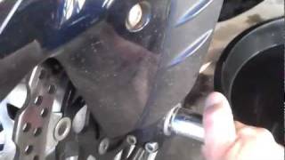 ZX14 Front Axle Removal Tool [upl. by Miahc]