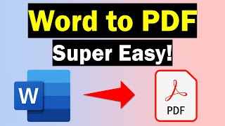 How To Convert Word To PDF 3 Easy Methods [upl. by Dieterich]