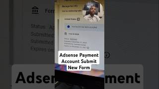 Form W 8BEN Submitted adsense account techsupportsk googleadsense adsense [upl. by Adara]