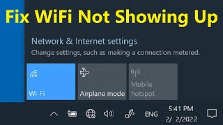 How to Fix WiFi Not Showing Up on Windows 10  Howtosolveit [upl. by Yro]