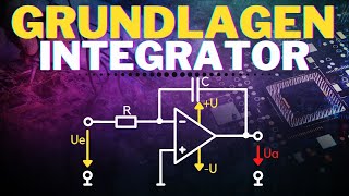 Invertierender Integrator einfach erklärt mit Herleitung  Grundlagen Operationsverstärker OPV10 [upl. by Einimod720]