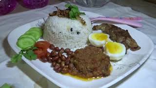 Malaysian Street Food NASI LEMAK recipe [upl. by Manthei]