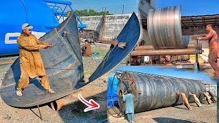 Highly Skilled Workers Made Silo Tank From Metal Sheets Amazing Metalworking Production [upl. by Hanimay]