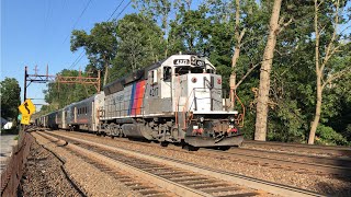 NJ Transit Morristown Line amp Gladstone Branch Evening Rush Hour Trains In Maplewood 72920 [upl. by Aya691]