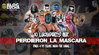 10 luchadores que perdieron la máscara para 4 de ellos su carrera no fue igual [upl. by Daphne39]