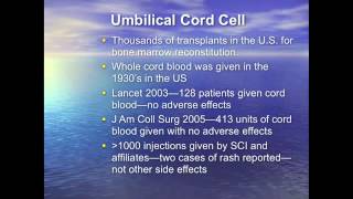 Adult Stem Cell Therapy Side Effects of Umbilical Cord Derived Stem Cells [upl. by Ennovehs21]