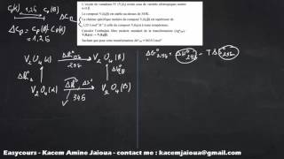 38  Exercice 14 Enthalpie libre de Varieté altropique  Thermodynamique SMPC [upl. by Calvo163]