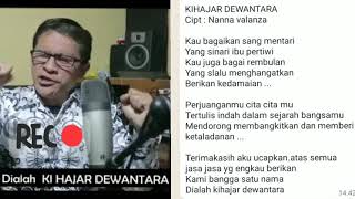 Karaoke KI HAJAR DEWANTARA CiptNanna Valanza [upl. by Sadiras531]