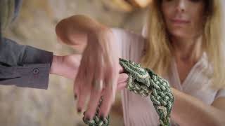 Ceotha Nine Knot  How to Tie  Decorative Centre Knot [upl. by Maurilia]