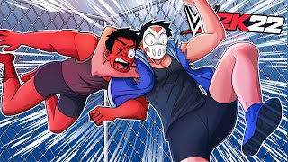 LOCKED IN A CAGE WITH CARTOONZ  WWE2K22 [upl. by Bodwell560]