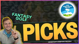 PGA DFS ATampT Pebble Beach ProAm 2024 Core Plays Profitable Approach Values  Draftkings [upl. by Ahseinek748]