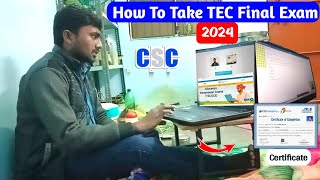 How to take TEC final Exam 2024 LIve  tec live exam 2024  TEC Final Exam कैसे होता है  tec [upl. by Aseena]