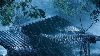 Heavy Rain Sounds for Sleeping  Howling Wind and Thunderstorm Sounds to Deep Sleep Relaxing [upl. by Ahsimal373]