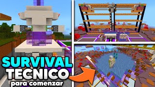 MUNDO TÉCNICO PARA MINECRAFT BEDROCK 121 CON LOGROS ACTIVADOS  MUNDOS DE SEGUIDORES 🔥 [upl. by Cleland]