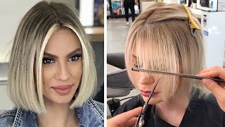 New Trendy Haircuts Ideas For Women  10 Short and Medium Hair Cutting [upl. by Brigg]