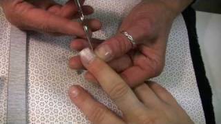 Nail Care  How to Repair a Torn Fingernail [upl. by Hannahsohs]