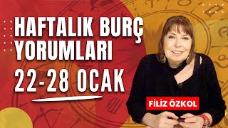 FİLİZ ÖZKOL İLE HAFTALIK BURÇ YORUMLARI  22  28 OCAK 2024 [upl. by Nanji]